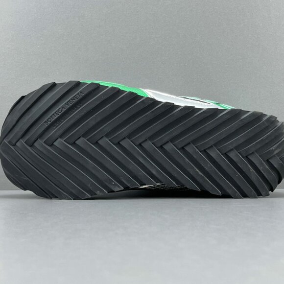 Bottega Veneta Orbit Sneaker lace-up Silver&Green main image 4